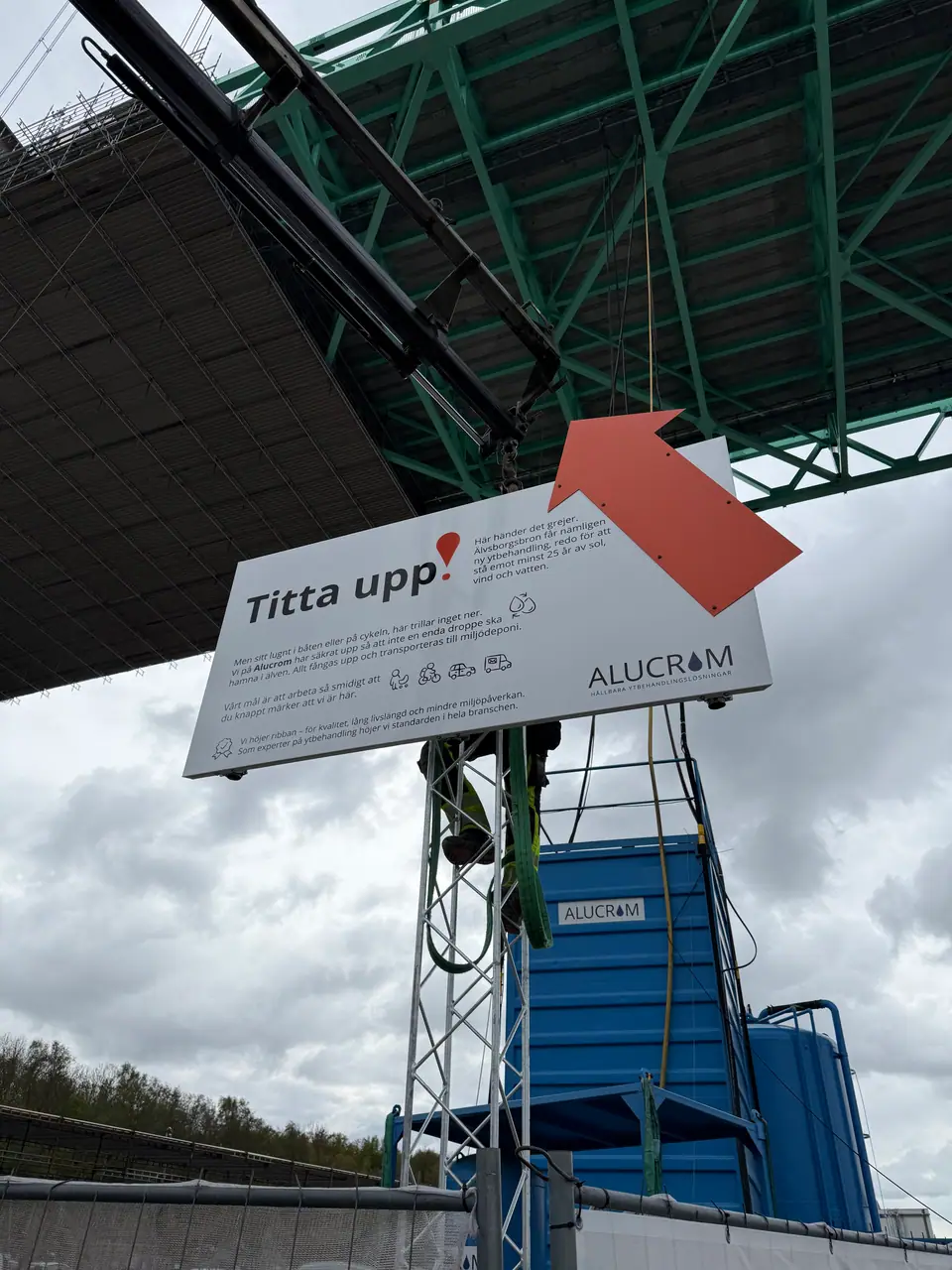Alucrom Stativskylt