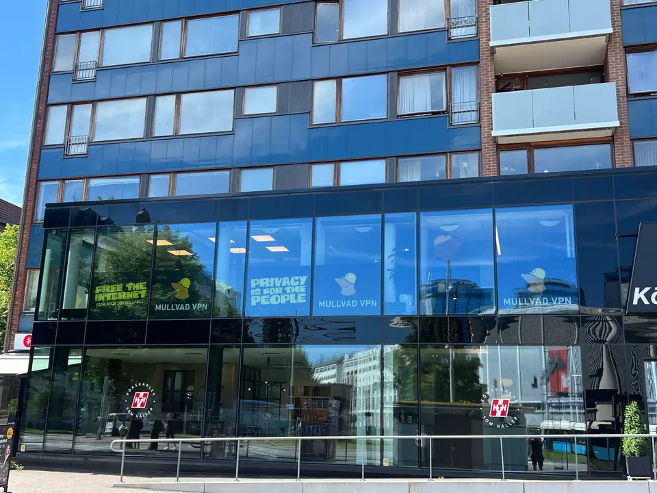 Mullvard fönsterdekor