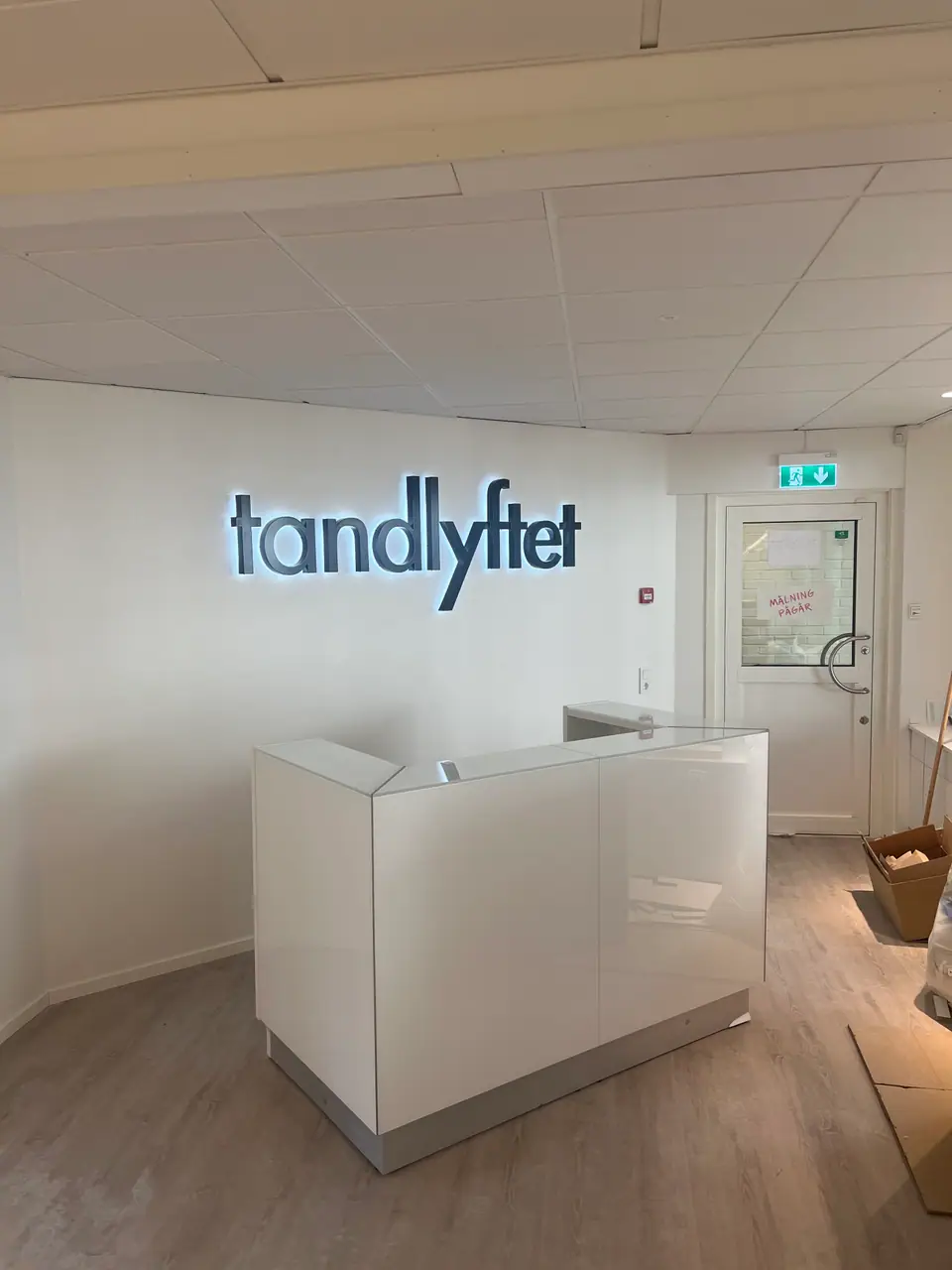 Profil P3 skylt inomhus för Tandlyftet
