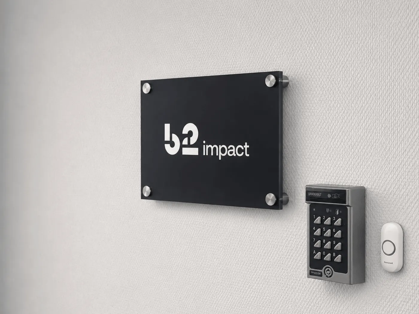 B2 Impact akrylskylt