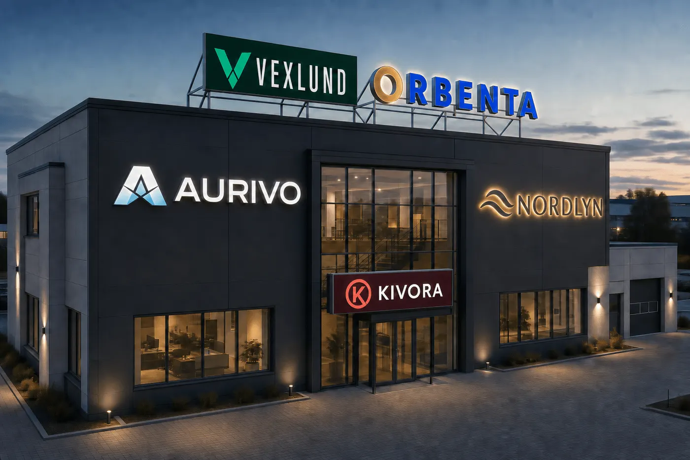Fasadskyltning med olika profiler