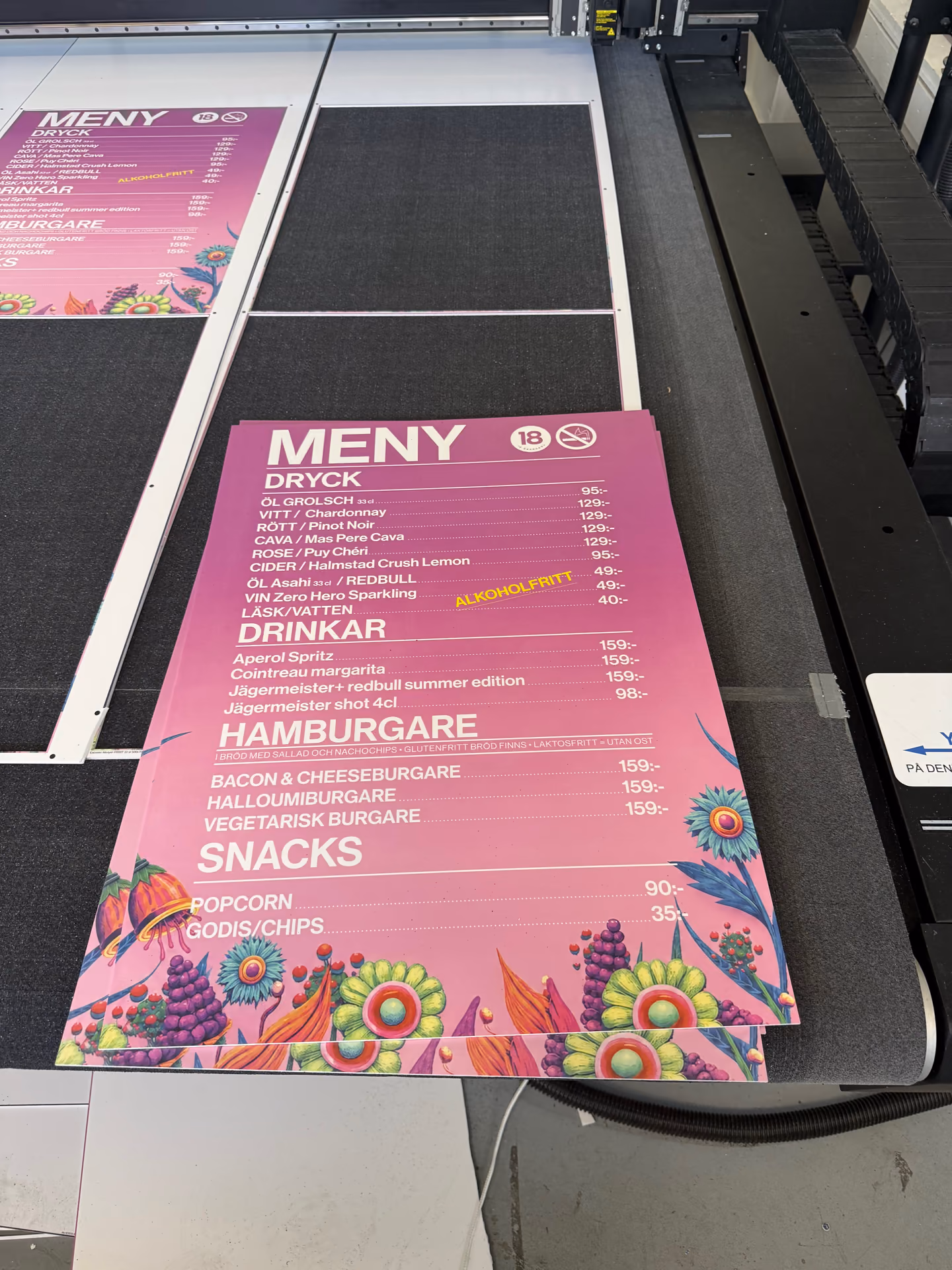 Nyhet om Planprintade menyskyltar för evenemang i Slottsskogen